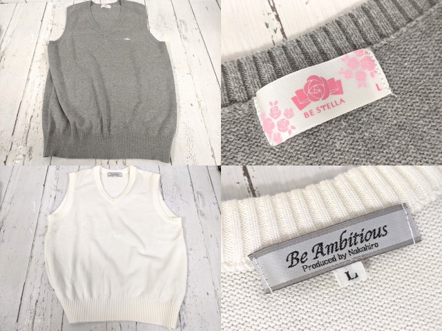 i49 福島県 いわき光洋高校?? ブレザー+ニットベスト+夏服・冬服スカート+ネクタイ/yt7004【15CLB】