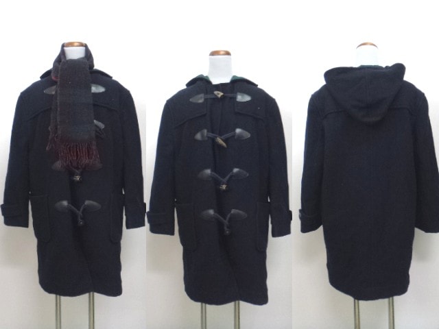 M196/私立水戸女子高等学校□冬用コート+マフラー/og0248【3MXX