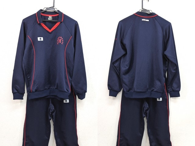 f36 中部大学春日丘高校 体操服 体操着 長袖ジャージ上下セット/yt2150