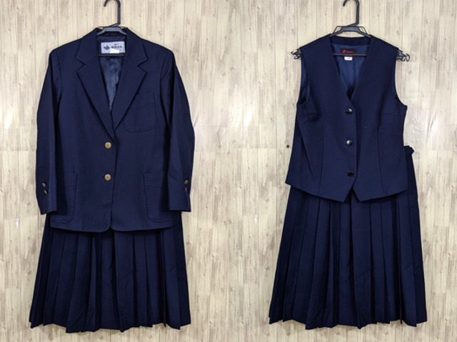 A360/T140(中古)関東方面 女子制服5点 /160A/M/W69/ブレザー/冬