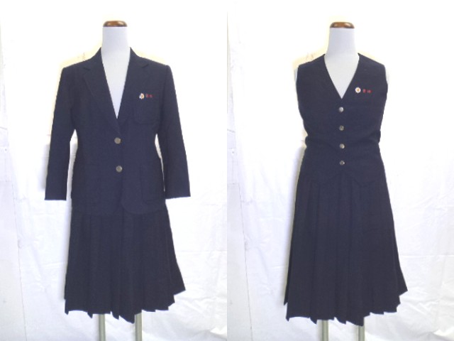 h96 大分県 東陽中学校 オリーブデオリーブ 冬服上下セット ブレザー 