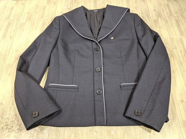 S81 島根県明誠高校 ブレザー+長袖シャツ+ニットベスト+冬服スカート+ネクタイ/yt3757【25CFS】