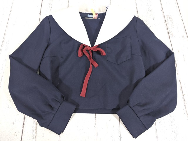 R19 愛知県 久方中学校 冬服・夏服セーラー服+冬服スカート+