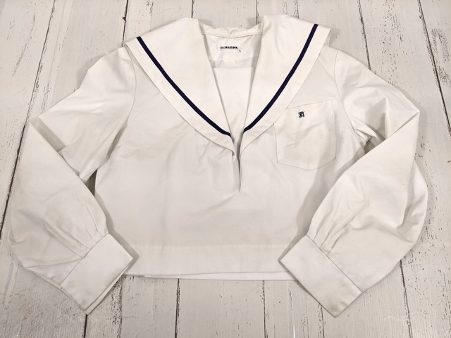 制服　JHS　セーラー服　井桁白二本線 楽天市場】トンボ学生服 セーラー服 白2本ライン 160cmA〜180cmA