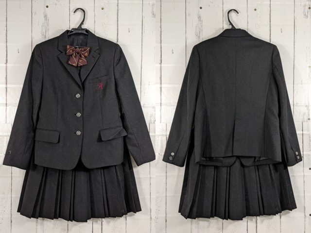 x08 京都府 綾羽高校 ブレザー+夏服スカート+リボン/yt4064【8JDE】