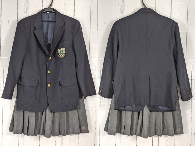 c97 京都府 北陵高校 ブレザー+夏服スカート/yt4840【1CJEV】