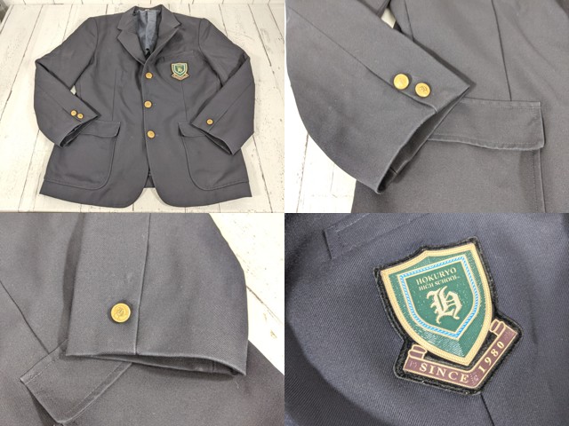 c97 京都府 北陵高校 ブレザー+夏服スカート/yt4840【1CJEV】