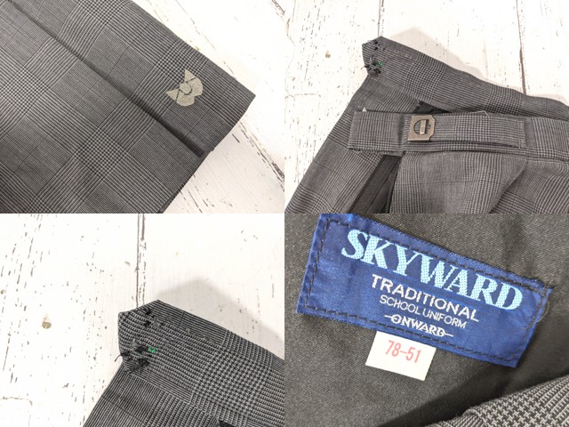 c97 京都府 北陵高校 ブレザー+夏服スカート/yt4840【1CJEV】