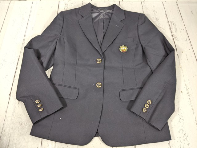 d44 大阪府 浪速高校 大きいサイズ ブレザー+半袖・長袖シャツ+セーター+冬服スカート+ネクタイ+リボン/yt4940【3XKEC】