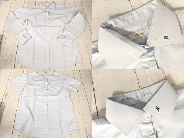 d44 大阪府 浪速高校 大きいサイズ ブレザー+半袖・長袖シャツ+セーター+冬服スカート+ネクタイ+リボン/yt4940【3XKEC】