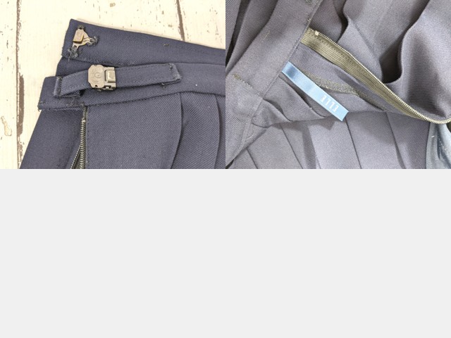 i49 福島県 中央台北中学校 冬服・中間服セーラー服+冬服スカート+リボン/yt7009【1XLEC】