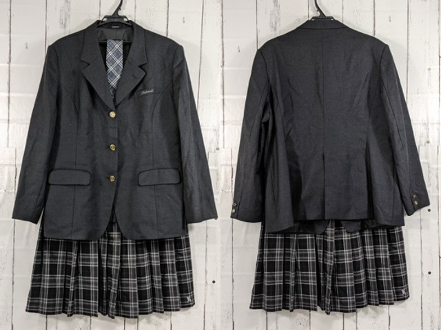 x08 京都府 洛西中学校 ブレザー+夏服スカート/yt4067【15XJD】
