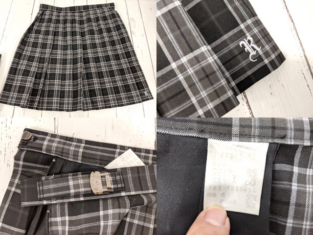 x08 京都府 洛西中学校 ブレザー+夏服スカート/yt4067【15XJD】