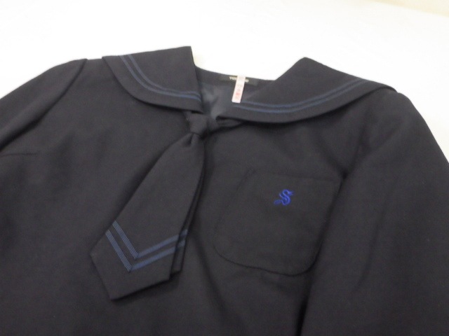 真栄高校学生服です 中古】北海道 札幌真栄高等学校 女子制服 2点 (セーラー服) sf100643
