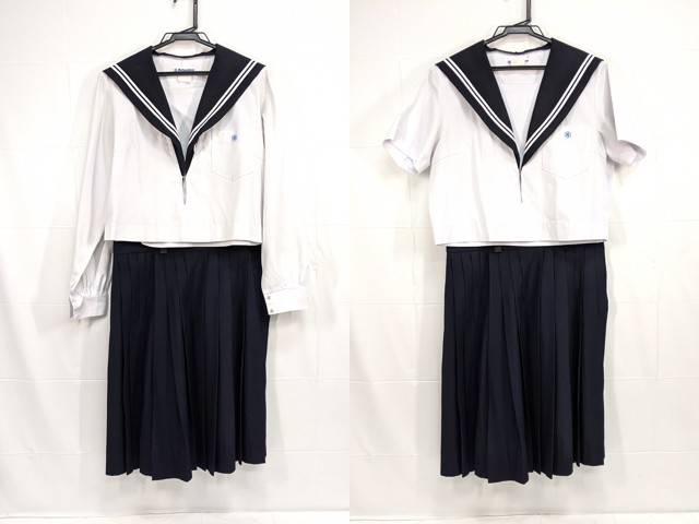X84 中村高校 夏服・中間服セーラー服+夏服スカート/yt2345