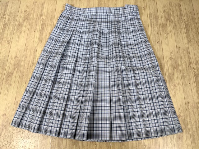 o05 山梨学院高校 夏服ブラウス+半袖ポロシャツ+夏服スカート+リボン