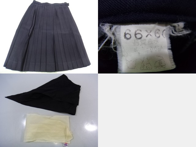 L01●名古屋市金城学院高等学校●セーラー夏冬中間/スカート/スカーフ●3sn160