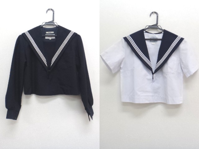 F35 江南市立西部中学校 冬服セーラー服 サイズ11+夏服セーラー服 