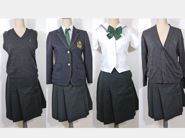 a67 エスコラピオス学園 海星高校 ブレザー+夏服セーラー服+長袖シャツ
