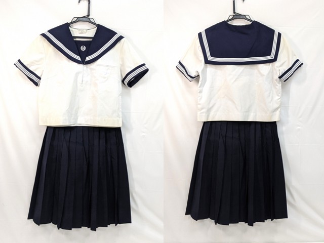 m44 中学校?? 高校?? 夏服セーラー服+夏服スカート/yt3137【5ERG】