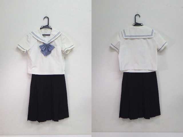 S35 名古屋女子高校?? 中学校?? 夏服セーラー服+冬服スカート+