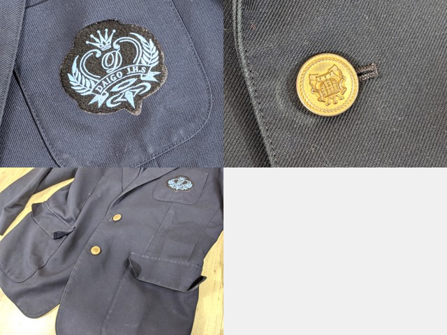 p67 京都 醍醐中学校 ブレザー+夏服スカート/yt3467【1JDVE】