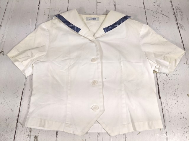 a58 岡山県立興陽高校 旧モデル 夏服セーラー服+長袖シャツ+夏服スカート/yt4584【4XJDC】
