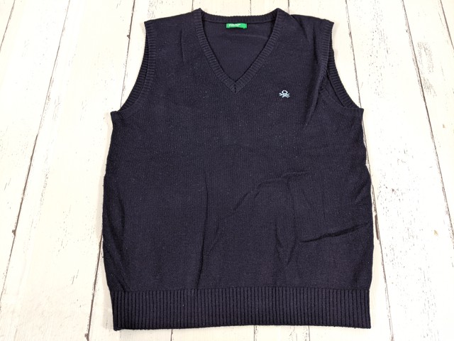 w91 大阪府 大阪高校 ニットベスト+半袖・長袖シャツ+夏服スカート/yt4082【2XDHE】