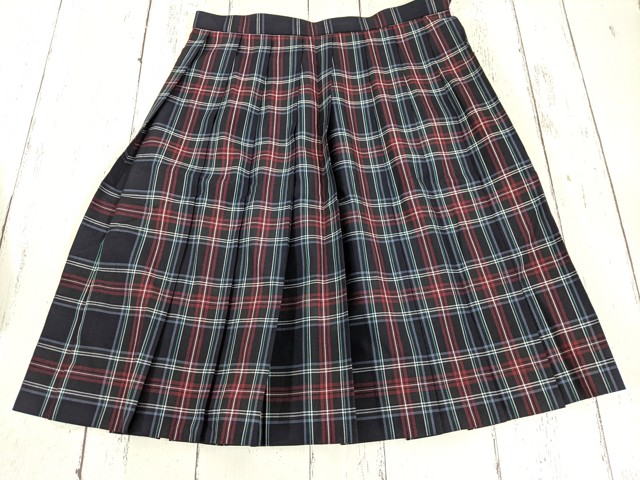 w91 大阪府 大阪高校 ニットベスト+半袖・長袖シャツ+夏服スカート/yt4082【2XDHE】