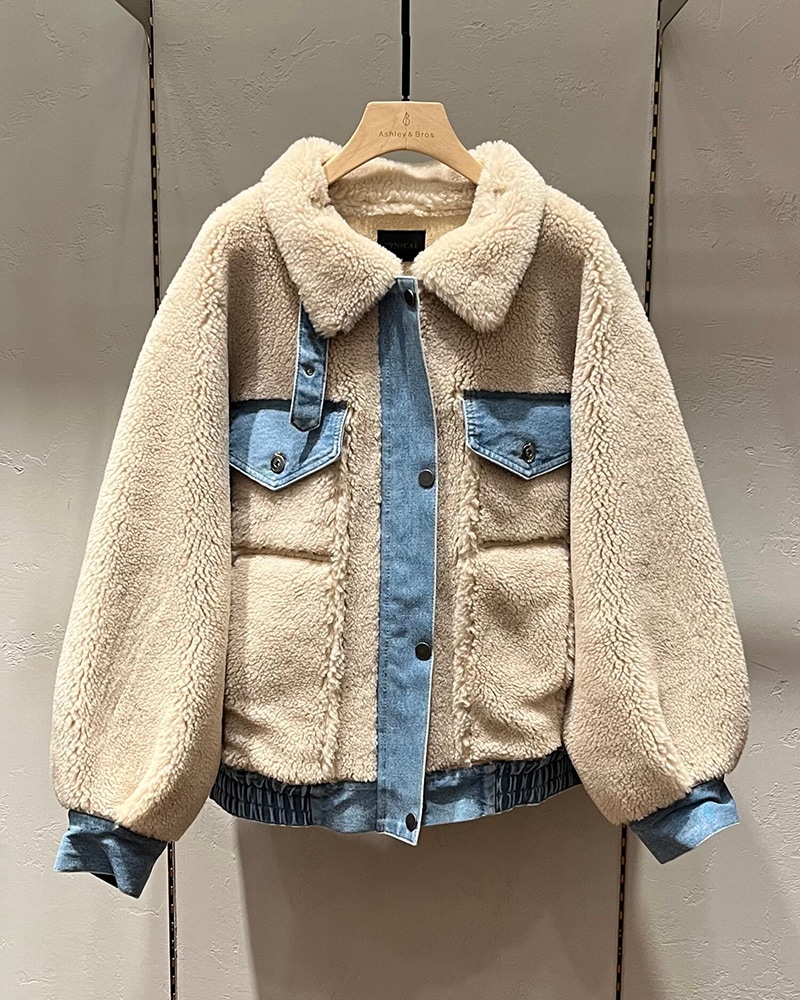 アングリッド⭐︎ボアデニムジャケット Ungrid（アングリッド）の「ボアビッグGジャン（デニムジャケット