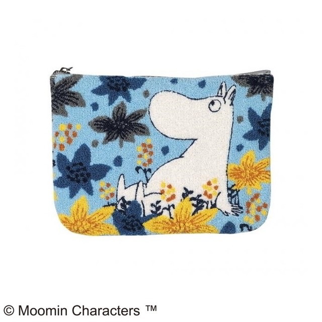 ムーミン ポーチ サガラ刺繍 花畑のムーミン MOOMIN 丸眞 レディース
