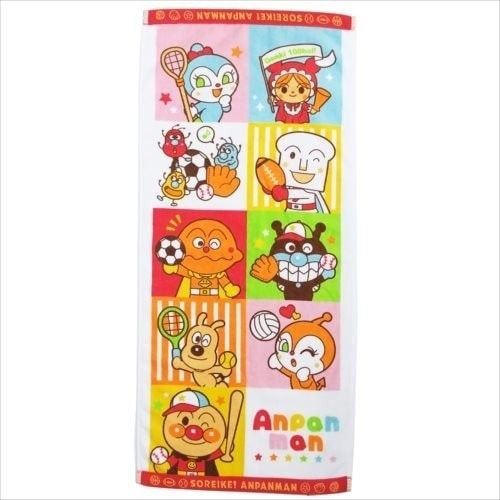 アンパンマン スポーツチャレンジ フェイスタオル キャラクター