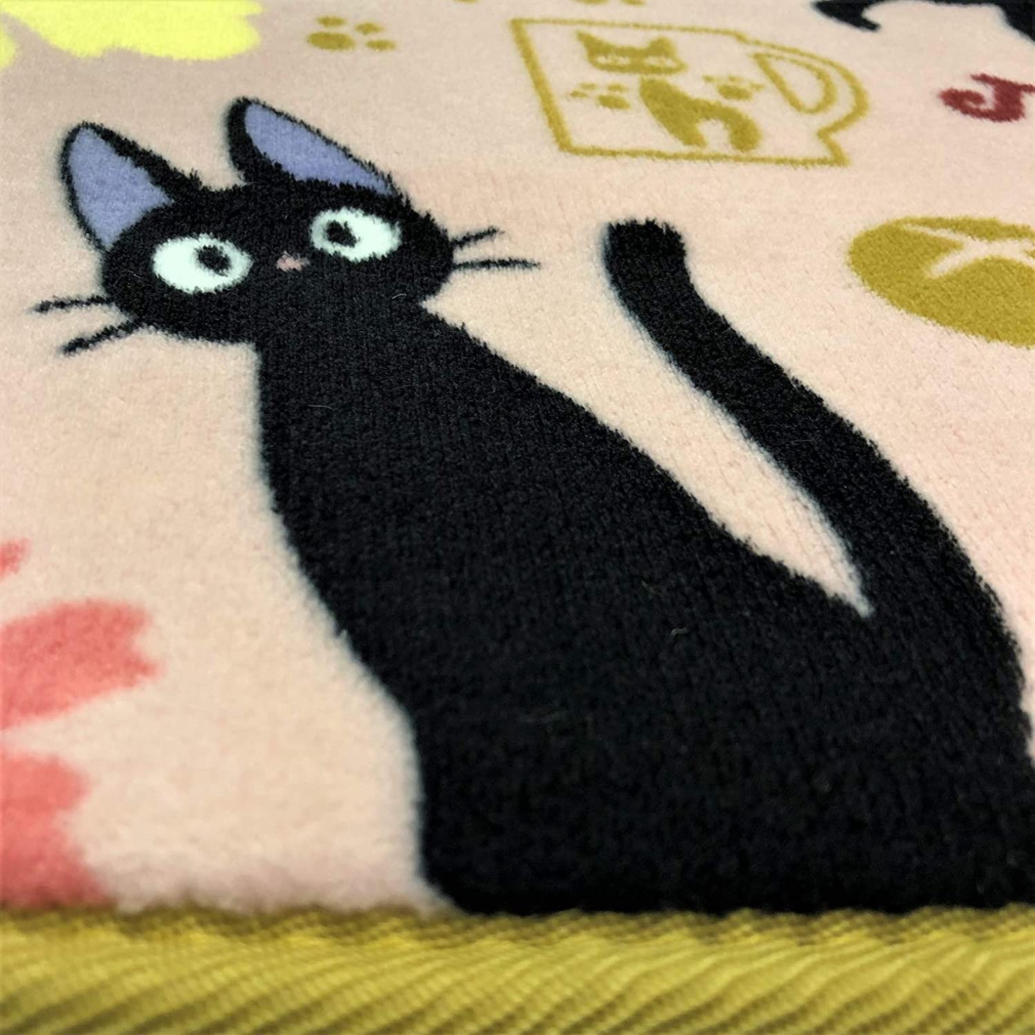 魔女の宅急便 てくてくジジ インテリアボアマット ラグマット 50×120cm