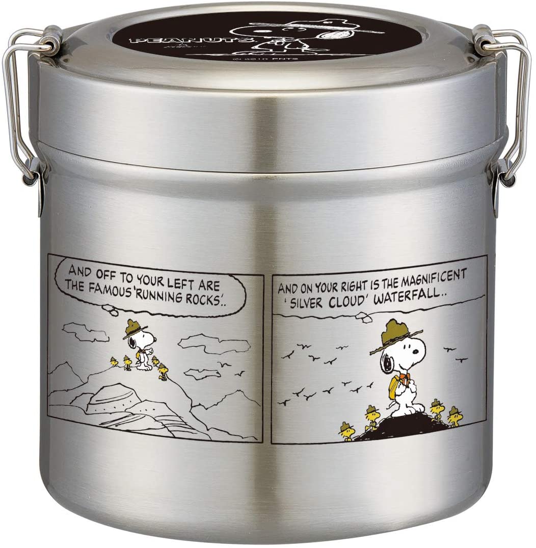 スヌーピー ビーグルスカウト 超軽量真空ステンレスランチボックス