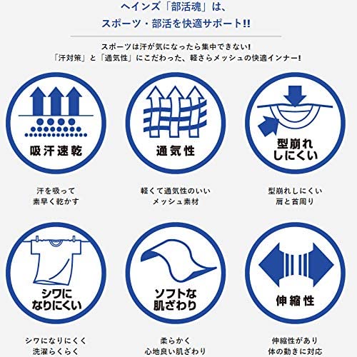 ヘインズ ジュニア クルーネック 子供 Tシャツ 2枚組 吸汗速乾 キッズ ボーイ 丸首 半袖 部活魂 HM1-G701 Hanes スポーツTシャツ