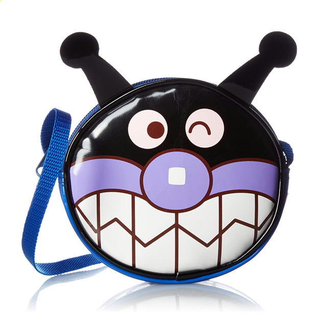 アンパンマン エナメル フェイス ポシェット キャラクター ネックポーチ バイキンマン ドキンちゃん コキンちゃん 日本製 ANF-1500 伊藤産業