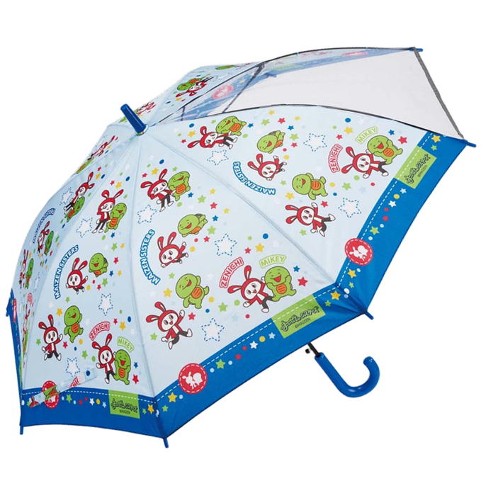 まいぜんシスターズ 傘 キャラクター キッズ かさ 子供 雨具 雨傘 こども ワンタッチ ジャンプ傘 グラスファイバー スケーター UB55C