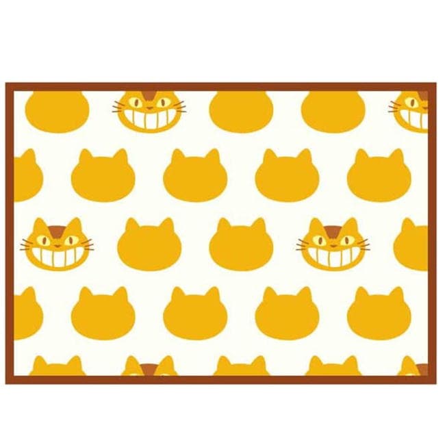 となりのトトロ ネコバスシルエット ひざ掛け ブランケット 100