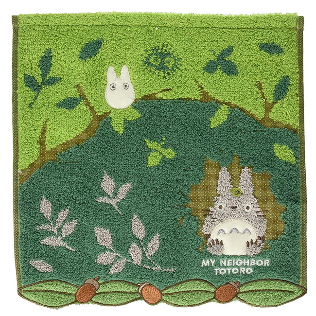 となりのトトロ タオルハンカチ 森のトンネル 25×25cm スタジオジブリ