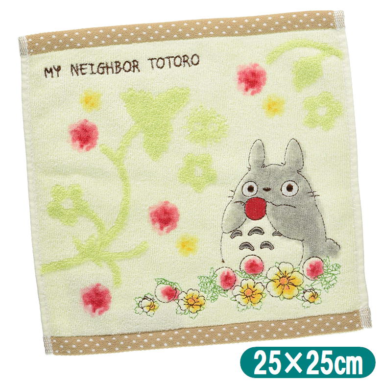 となりのトトロ タオルハンカチ よくばりいちご 25×25cm スタジオ