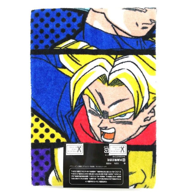 ドラゴンボール超 フェイスタオル 縦分割柄 2枚組 シャーリングタオル