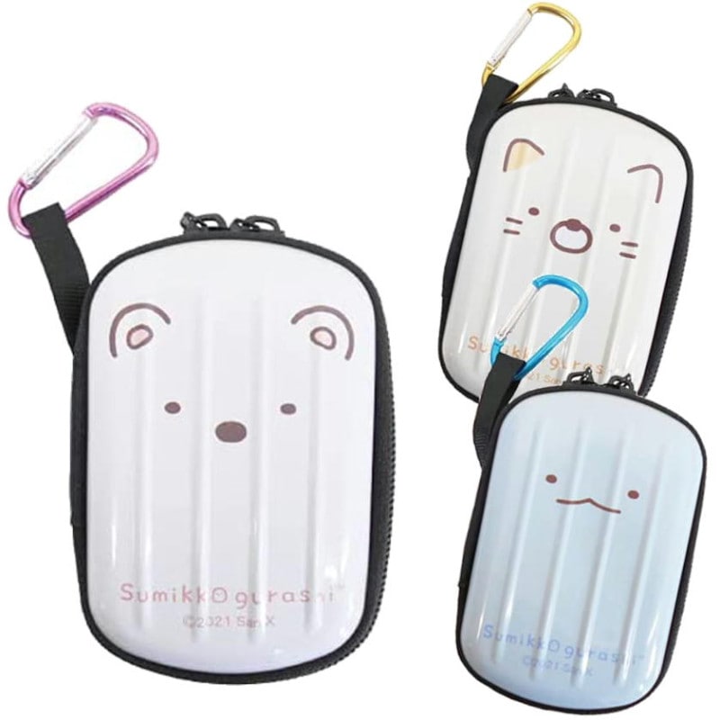 小物 sirokuma すみっコぐらし ミニトランクポーチ キャラクター カラビナ付き
