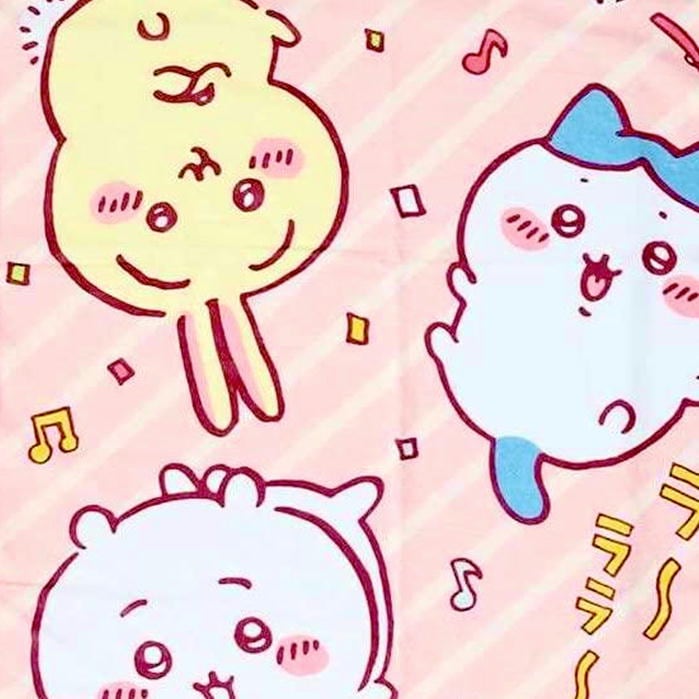 お昼寝ケット ちいかわ ハッピーな毎日 子供用 タオルケット 丸眞 85