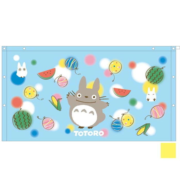 ラップタオル となりのトトロ トトロと夏休み 60cm丈 巻きタオル スタジオジブリグッズ キャラクター プールタオル 丸眞 ブルー