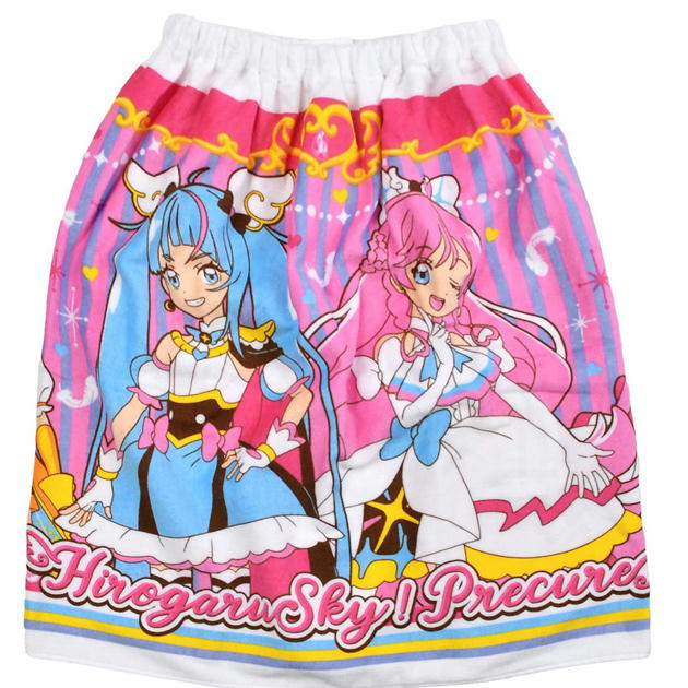ラップタオル ひろがるスカイ プリキュア 60cm丈 巻きタオル