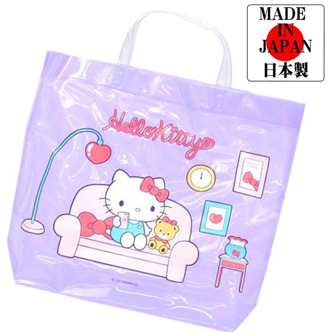 プールバッグ ハローキティ ビニール 角型 サンリオ キャラクター