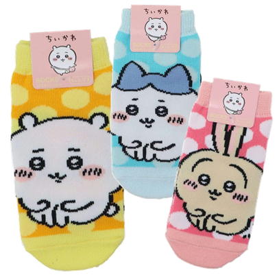 ちいかわ ソックス キャラクター ハチワレ うさぎ ちょこん 子供