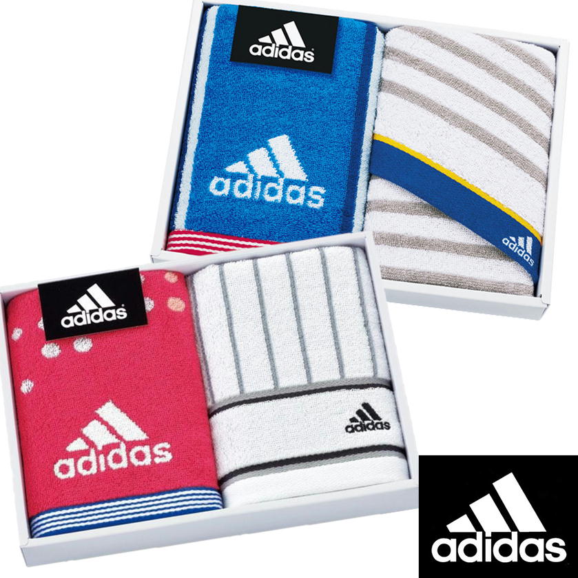 タオルギフトセット adidas アストラル リスト フェイスタオル