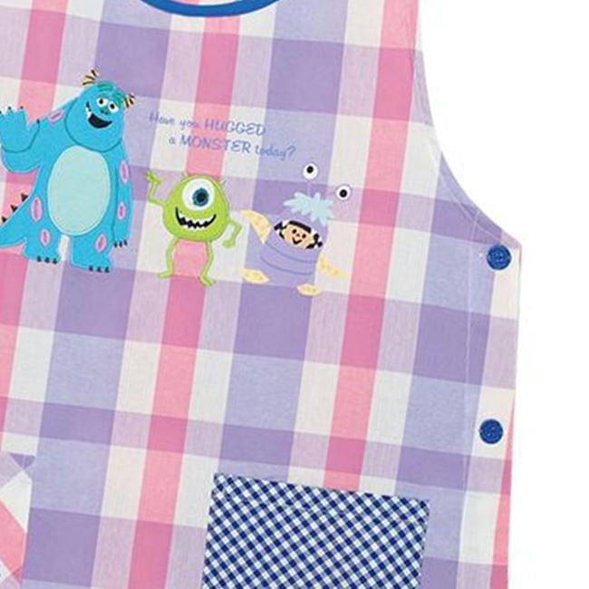 エプロン モンスターズインク ディズニー キャラクター アップリケ