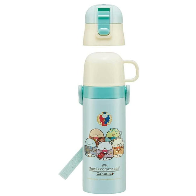 ステンレスボトル SKDC4 すみっコぐらし 学園 超軽量 2WAY 直飲み